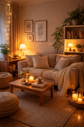 smart home cozy setup