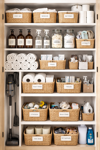 Organized household shopping system
